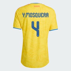 Colombia Home Y.MOSQUERA 4 World Cup Jersey 2026 (Player Version)