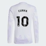 Manchester United Away Long Sleeve CUNHA 10 Jersey 25-26