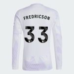 Manchester United Away Long Sleeve FREDRICSON 33 Jersey 25-26