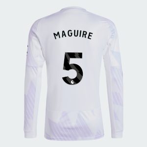 Manchester United Away Long Sleeve MAGUIRE 5 Jersey 25-26