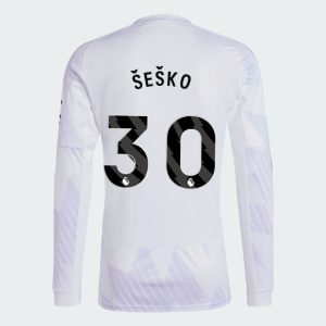 Manchester United Away Long Sleeve ŠEŠKO 30 Jersey 25-26