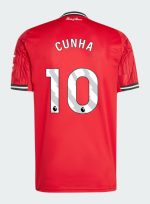 Manchester United Home CUNHA 10 Jersey 25-26