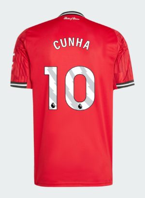 Manchester United Home CUNHA 10 Jersey 25-26