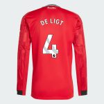 Manchester United Home Long Sleeve DE LIGT 4 Jersey 25-26