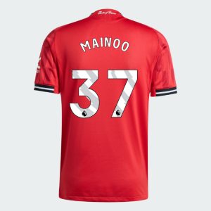 Manchester United Home MAINOO 37 Jersey 25-26 (Player Version)