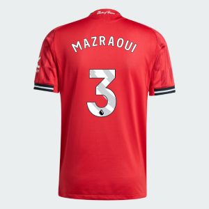 Manchester United Home MAZRAOUI 3 Jersey 25-26 (Player Version)
