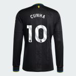 Manchester United Third Long Sleeve CUNHA 10 Jersey 25-26