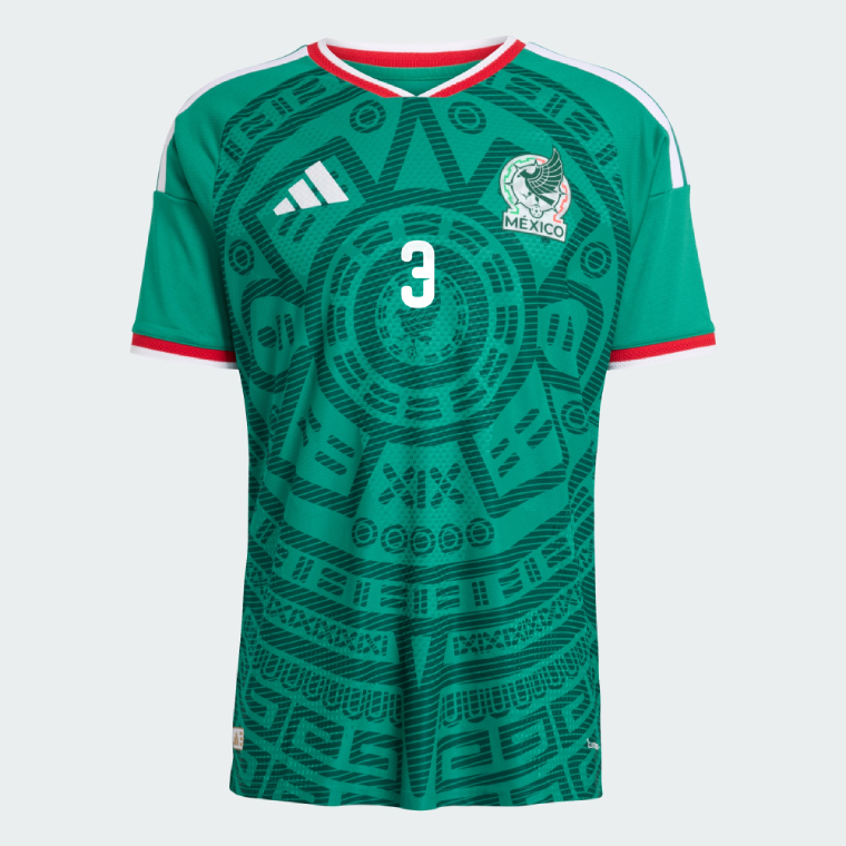 Mexico Home A. MENDOZA 3 World Cup Jersey 2026 (Player Version) - Image 2