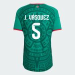 Mexico Home J. VÁSQUEZ 5 World Cup Jersey 2026 (Player Version)