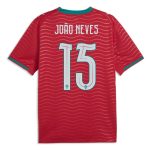 Portugal Home JOÃO NEVES 15 World Cup Jersey 2026