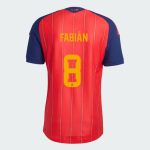 Spain Home FABIÁN 8 World Cup Jersey 2026 (Player Version)