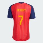 Spain Home YEREMY 7 World Cup Jersey 2026 (Player Version)