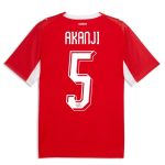 Switzerland Home AKANJI 5 World Cup Jersey 2026