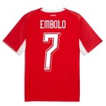 Switzerland Home EMBOLO 7 World Cup Jersey 2026