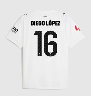 Valencia CF Home DIEGO LÓPEZ 16 Jersey 25-26