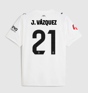 Valencia CF Home J. VÁZQUEZ 21 Jersey 25-26