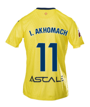 Villarreal Home I. AKHOMACH 11 Jersey 25-26
