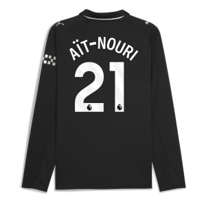 Manchester City Away Long Sleeve AÏT-NOURI 21 Jersey 25-26