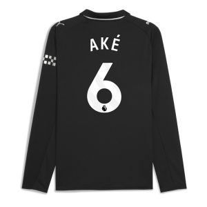 Manchester City Away Long Sleeve AKÉ 6 Jersey 25-26