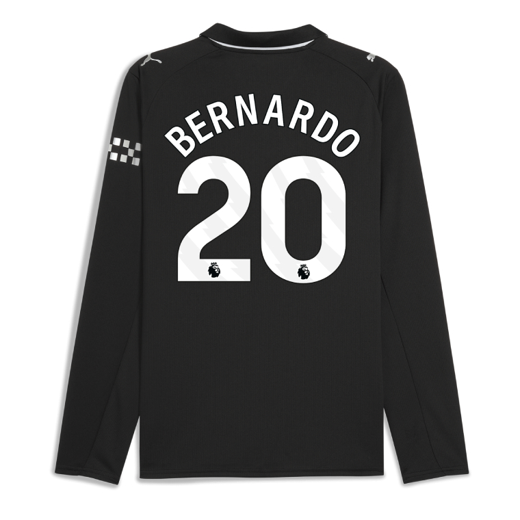 Manchester City Away Long Sleeve BERNARDO 20 Jersey 25-26