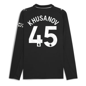 Manchester City Away Long Sleeve KHUSANOV 45 Jersey 25-26
