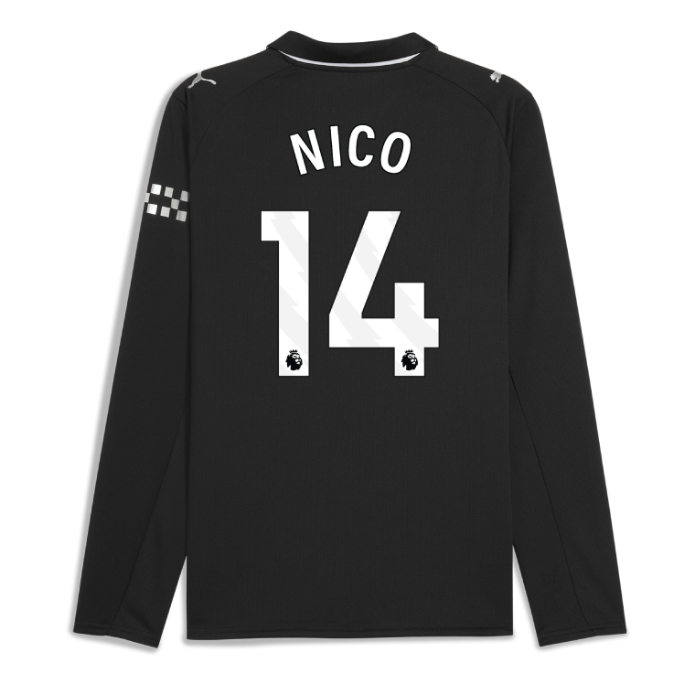 Manchester City Away Long Sleeve NICO 14 Jersey 25-26