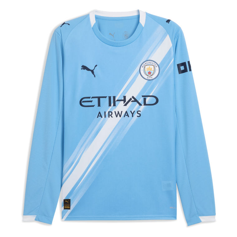 Manchester City Home Long Sleeve STONES 5 Jersey 25-26 - Image 2