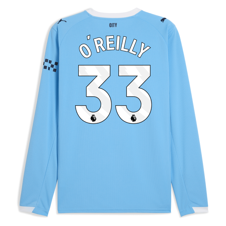 Manchester City Home Long Sleeve O'REILLY 33 Jersey 25-26