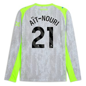 Manchester City Third Long Sleeve AÏT-NOURI 21 Jersey 25-26