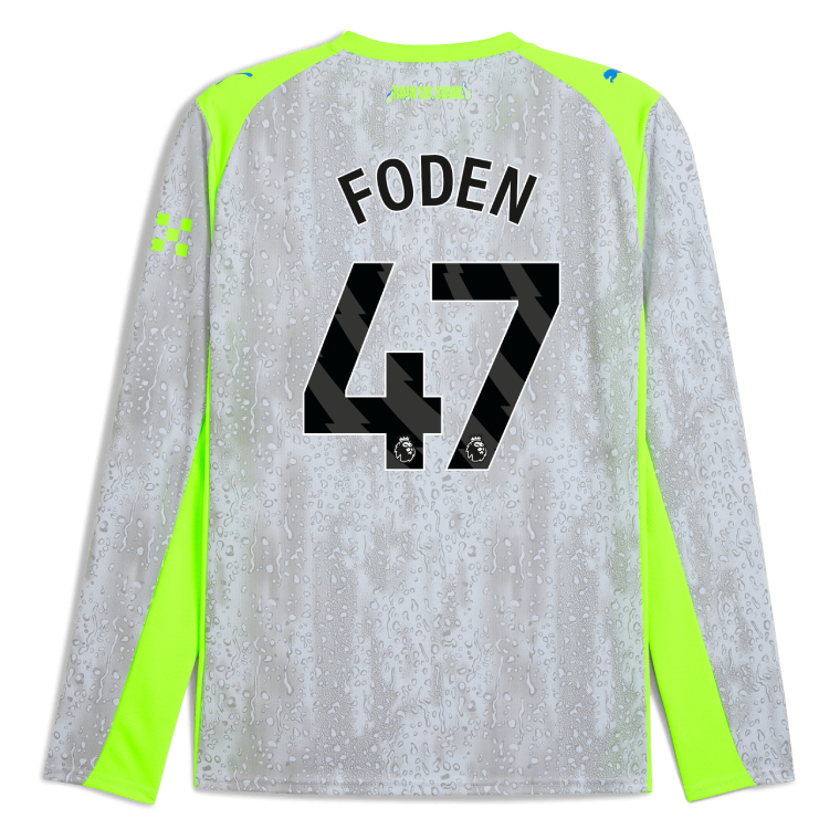Manchester City Third Long Sleeve FODEN 47 Jersey 25-26